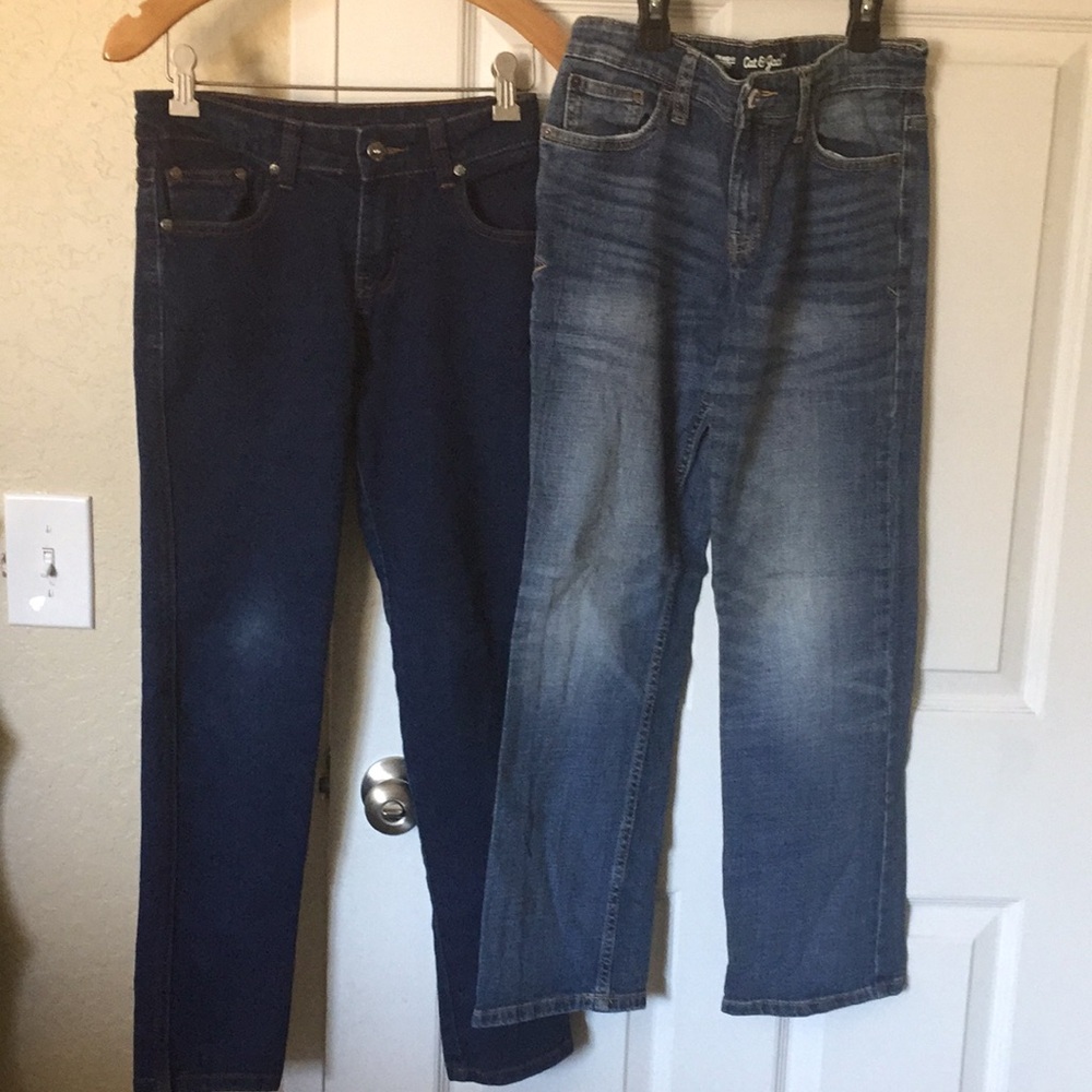 Set the 2 jeans girl T&Y Cat £ gack size 12